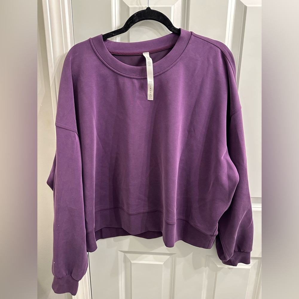 Lululemon Perfectly Oversized Cropped Crew Softstreme size 16